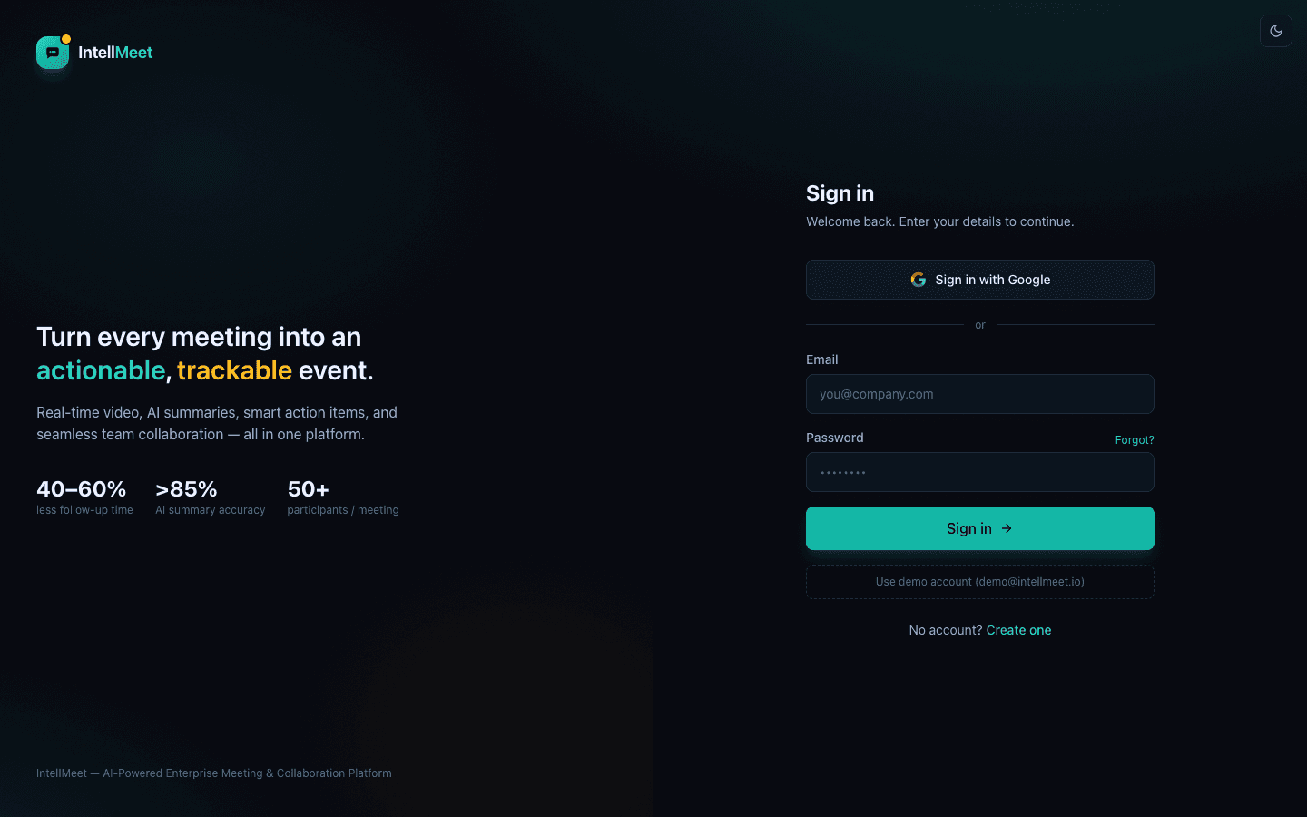 IntellMeet live product preview
